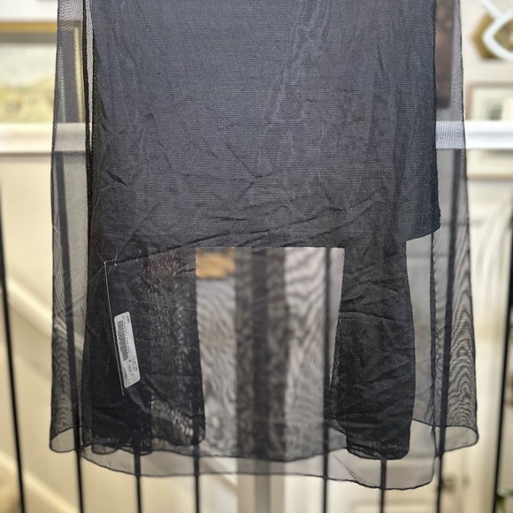 Sympli Black Reversible Moxie Maxi Skirt Mesh Overlay Size 10 - Picture 16 of 17